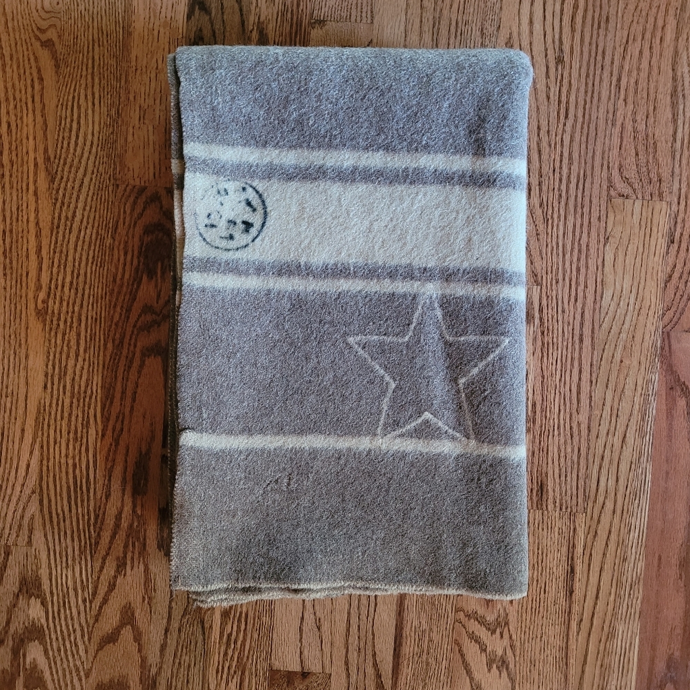 VINTAGE RARE AUTHENTIC ITALIAN OFFICER'S ARMY BLANKET 100% WOOL
